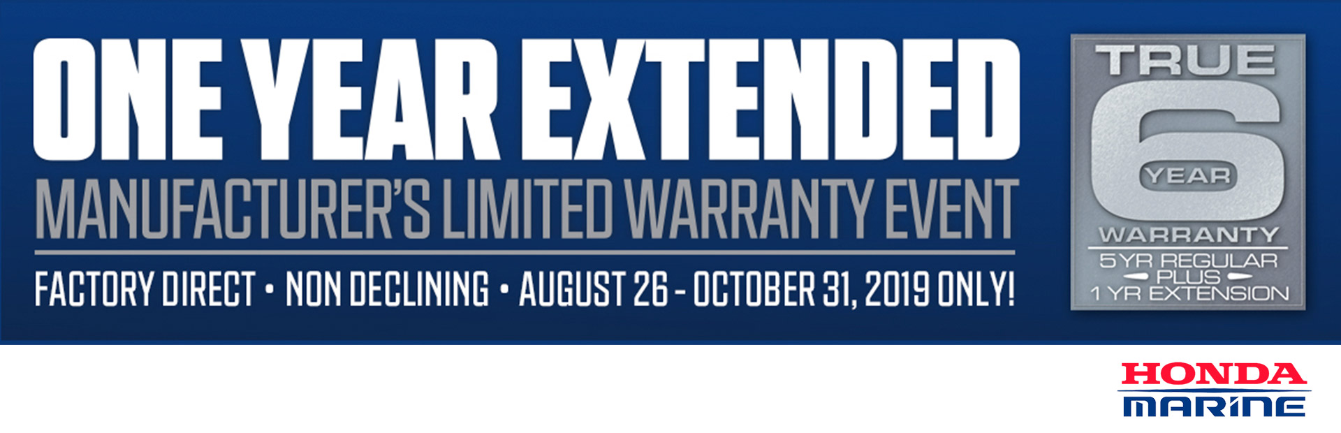 Honda Marine: Extended Warranty Promotion